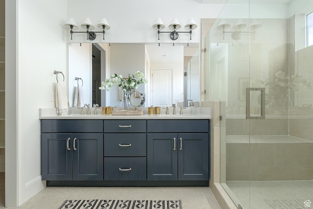 1116 W 2325 S, Syracuse, UT 84075 - bathroom with double vanity and a stall shower