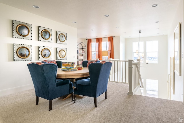 1116 W 2325 S, Syracuse, UT 84075 - carpeted dining area with healthy amount of natural light, recessed lighting, and baseboards