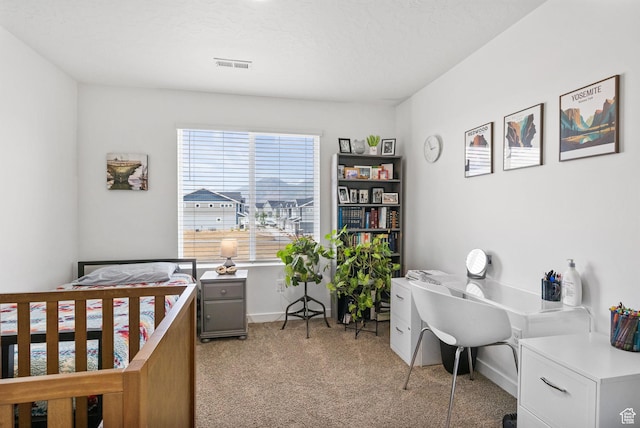 3547 E 1360 S, Spanish Fork, UT 84660 - bedroom featuring light carpet, an office area, and baseboards