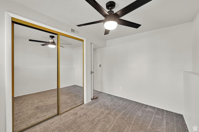 1368 E 5800 S, South Ogden, UT 84405 - unfurnished bedroom with carpet, a closet, and ceiling fan