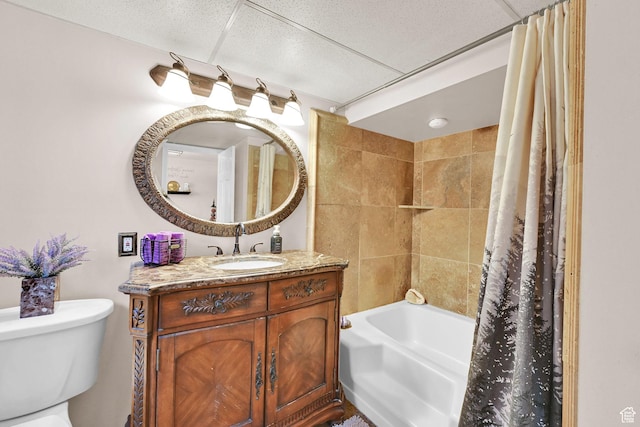 1368 E 5800 S, South Ogden, UT 84405 - full bath with toilet, vanity, and shower / bathtub combination with curtain