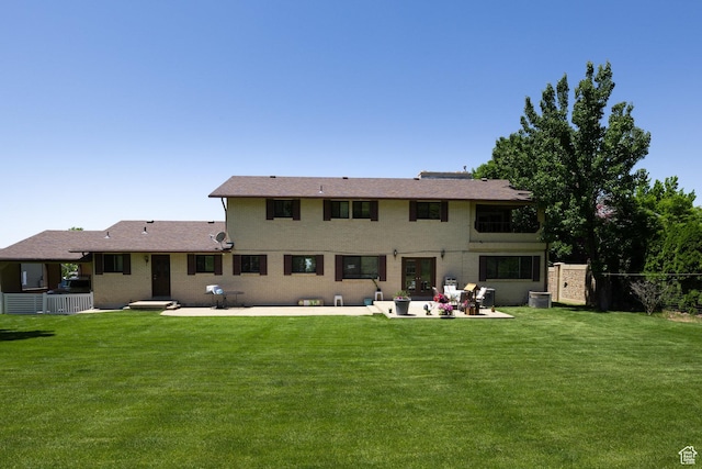 1478 N Ewe Turn St E, Kaysville, UT 84037 - back of house featuring a patio area and brick siding