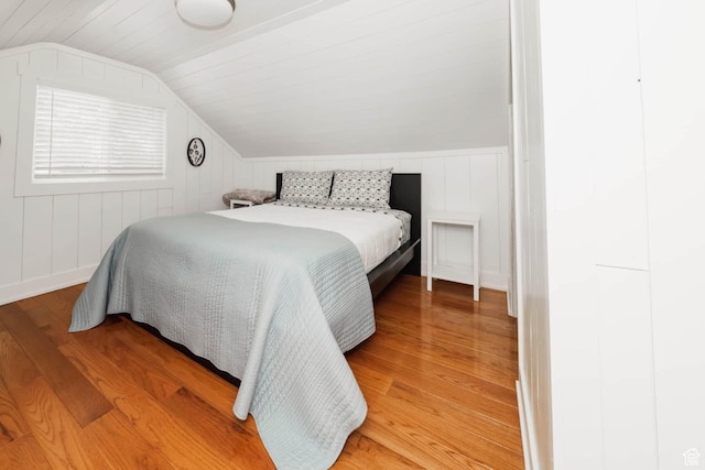5363 E Cub Rd, Preston, ID 83263 - bedroom with vaulted ceiling and light wood finished floors