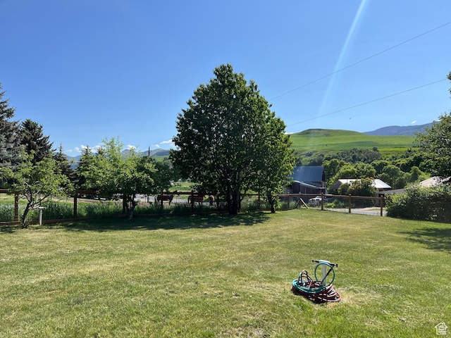 5363 E Cub Rd, Preston, ID 83263 - view of yard with a mountain view