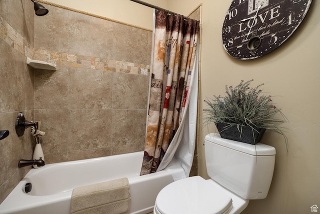 403 W 4000 S, Vernal, UT 84078 - full bathroom featuring shower / tub combo with curtain and toilet