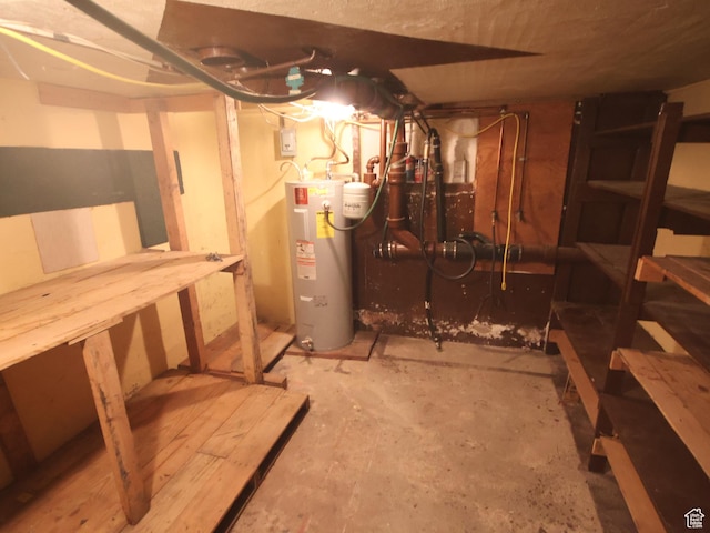 338 E 200 S Unit 338, Logan, UT 84321 - unfinished below grade area with electric water heater