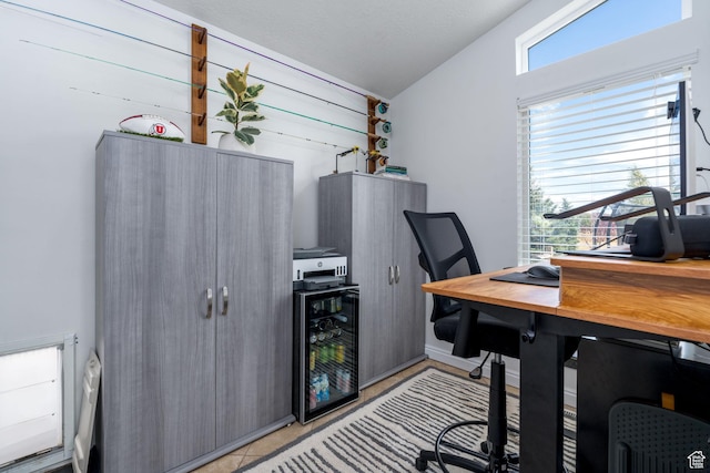 7850 Wasatch Way, Park City, UT 84098 - home office featuring wine cooler and lofted ceiling