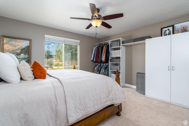7850 Wasatch Way, Park City, UT 84098 - bedroom with light carpet, ceiling fan, and baseboards