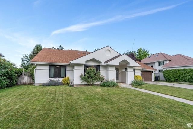 4055 N Cove Dr, Provo, UT 84604 - ranch-style house with driveway and a garage