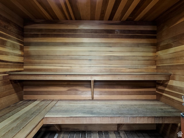 105 S 1100 E Unit 508, Salt Lake City, UT 84102 - relaxing sauna with wooden ceiling and wood walls