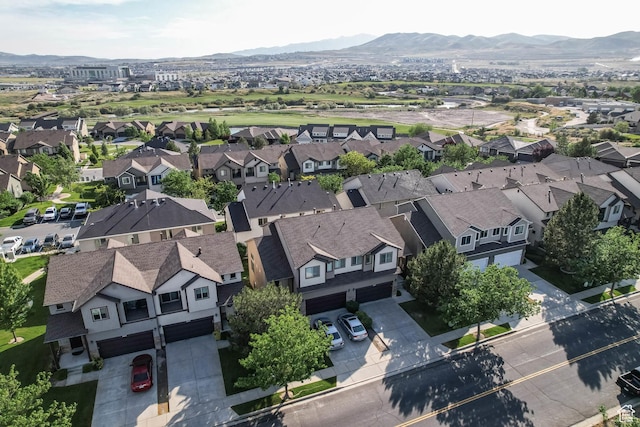 2671 N Garden Dr, Lehi, UT 84043 - aerial view of residential area featuring mountains
