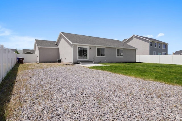 4972 N Sage Park Dr, Eagle Mountain, UT 84005 - back of house with driveway and stucco siding