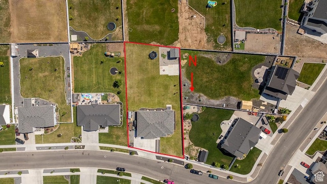 460 E 535 S, Hyrum, UT 84319 - aerial view of residential area featuring property boundaries highlighted