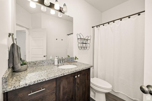 460 E 535 S, Hyrum, UT 84319 - full bath with vanity, toilet, and a shower with shower curtain