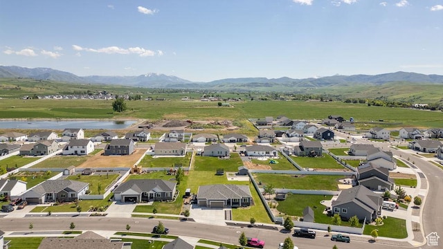 460 E 535 S, Hyrum, UT 84319 - aerial view of residential area featuring a water and mountain view