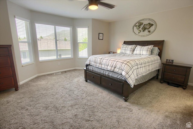 7939 S 2450 E, South Weber, UT 84405 - bedroom featuring carpet, baseboards, and a ceiling fan