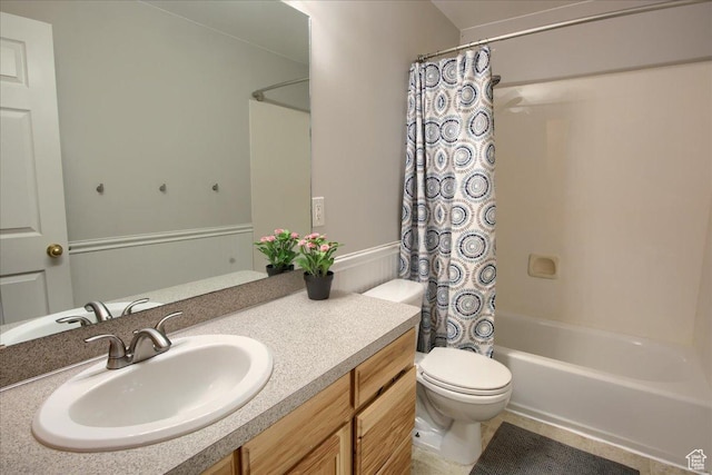 7939 S 2450 E, South Weber, UT 84405 - full bath with toilet, shower / bath combo with shower curtain, and vanity