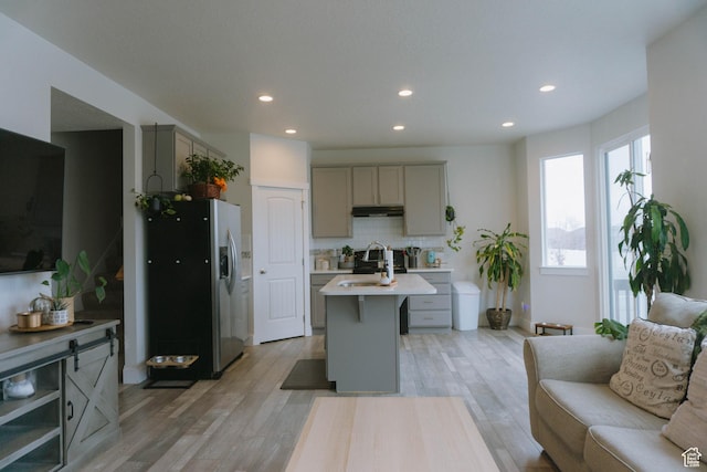 12959 S Penywain Ln W, Herriman, UT 84096 - living area featuring light wood-style floors and recessed lighting