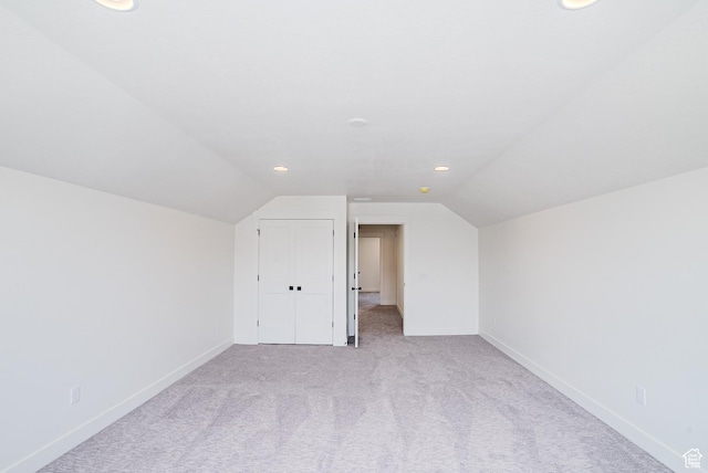 10926 S Little Sahara Dr Unit 1002, South Jordan, UT 84009 - additional living space featuring carpet flooring, lofted ceiling, baseboards, and recessed lighting