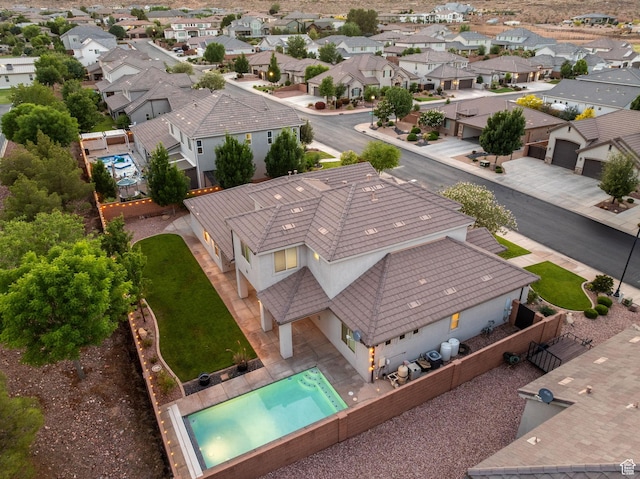 2914 E 1880 S, St George, UT 84790 - aerial view of residential area featuring a pool