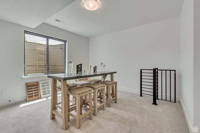 13393 S Sky Ranch Rd, Herriman, UT 84096 - dining space featuring light colored carpet and baseboards