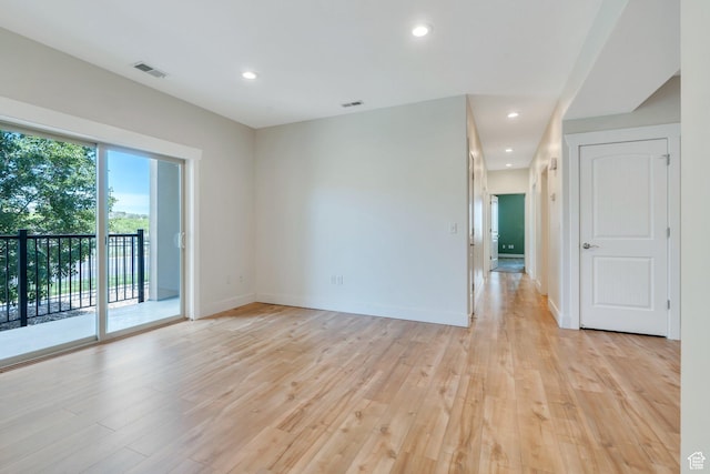 143 W Spring Hill Way N, Saratoga Springs, UT 84045 - empty room with light wood finished floors, recessed lighting, and baseboards