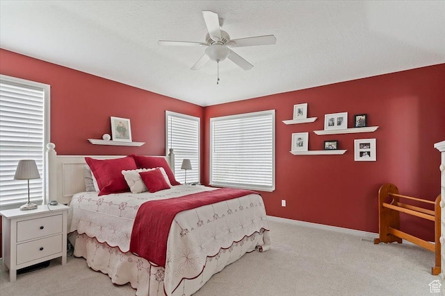 1403 Gleneagles Dr, Syracuse, UT 84075 - carpeted bedroom with ceiling fan and wainscoting