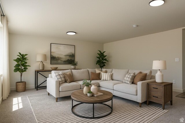 3167 W 5700 S, Roy, UT 84067 - living area featuring light colored carpet and baseboards