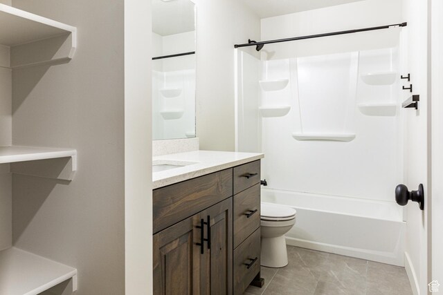 3167 W 5700 S, Roy, UT 84067 - full bath with vanity, toilet, bathtub / shower combination, and tile patterned floors