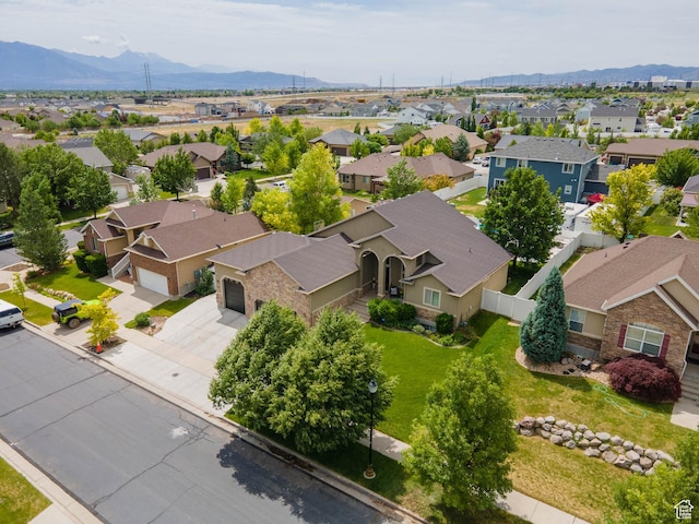 6121 W Indian Oak Dr S, West Jordan, UT 84081 - aerial view of residential area featuring mountains