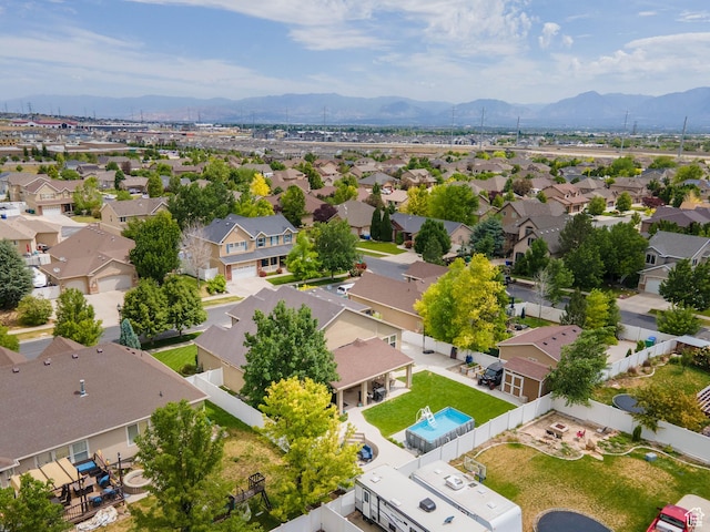 6121 W Indian Oak Dr S, West Jordan, UT 84081 - aerial view of residential area featuring mountains