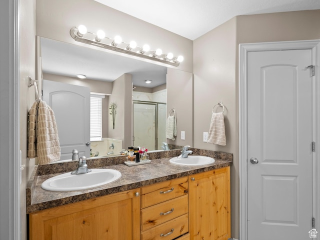 6121 W Indian Oak Dr S, West Jordan, UT 84081 - full bath with a shower stall and double vanity