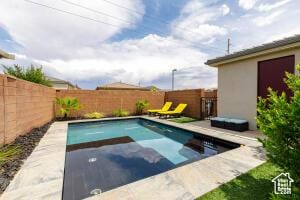 3454 W 150th St N, Hurricane, UT 84737 - view of swimming pool with a fenced backyard and a patio