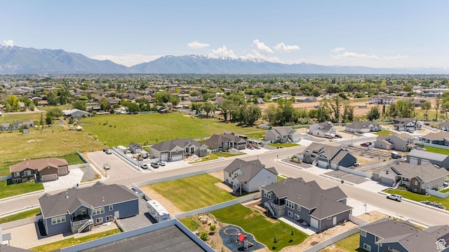 5258 W 3750 S, Hooper, UT 84315 - aerial view of residential area with mountains
