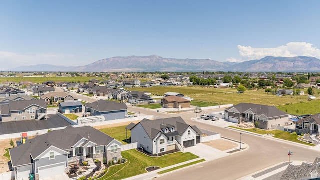 5258 W 3750 S, Hooper, UT 84315 - aerial view of residential area featuring mountains