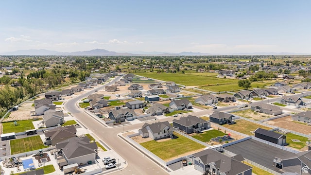 5258 W 3750 S, Hooper, UT 84315 - aerial view of residential area featuring a mountainous background