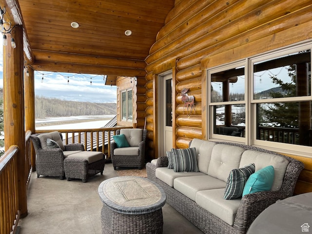 2665 Government Dam Rd, Soda Springs, ID 83276 - view of patio / terrace featuring outdoor lounge area