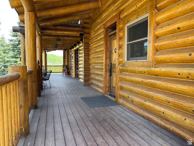 2665 Government Dam Rd, Soda Springs, ID 83276 - view of wooden deck