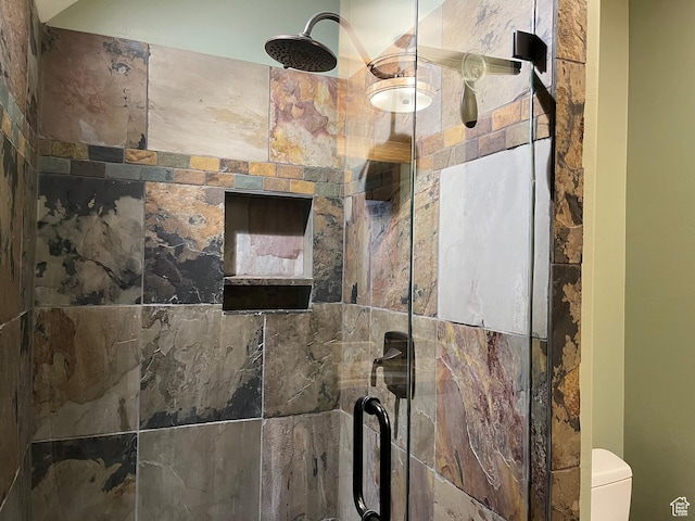 2665 Government Dam Rd, Soda Springs, ID 83276 - bathroom view of a stall shower and toilet