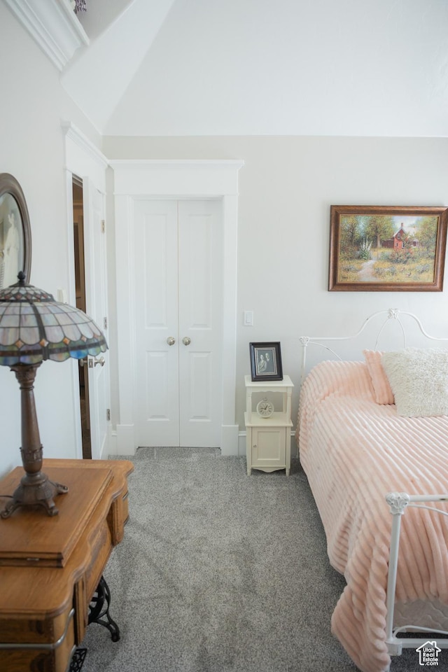 1380 N 300 W, Blanding, UT 84511 - carpeted bedroom with a closet and vaulted ceiling