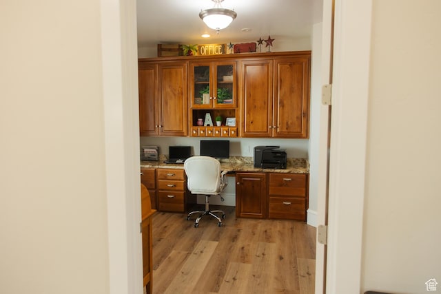1380 N 300 W, Blanding, UT 84511 - office featuring built in desk and light wood finished floors