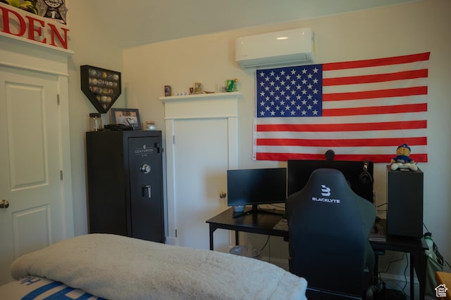 1380 N 300 W, Blanding, UT 84511 - bedroom featuring a wall unit AC and a desk