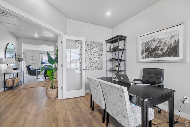 4185 W 800 S, Syracuse, UT 84075 - office space featuring wood finished floors, baseboards, and recessed lighting