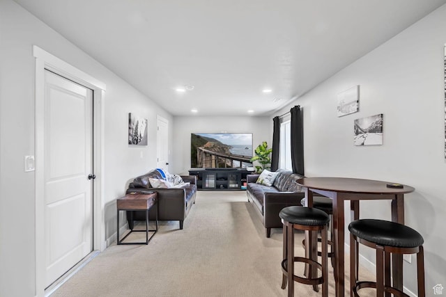 4185 W 800 S, Syracuse, UT 84075 - living area with light carpet and recessed lighting