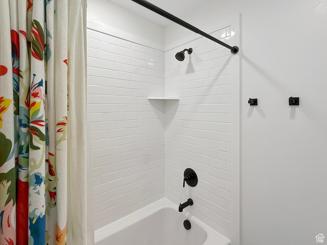 2558 N 1150 E, North Ogden, UT 84414 - bathroom with shower / bath combination with curtain