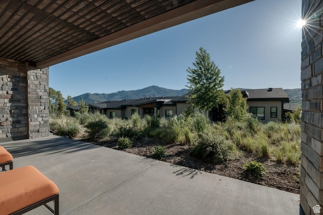 11579 N Groves Edge Dr, Hideout, UT 84036 - view of patio featuring a mountain view