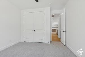 579 S 1800 W, Hurricane, UT 84737 - unfurnished bedroom featuring carpet floors, baseboards, and a closet