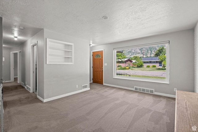 3025 N 250 E, Provo, UT 84604 - carpeted empty room featuring a textured ceiling, baseboards, and built in features