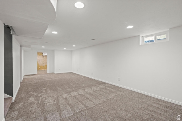 3025 N 250 E, Provo, UT 84604 - below grade area with recessed lighting, carpet, and baseboards