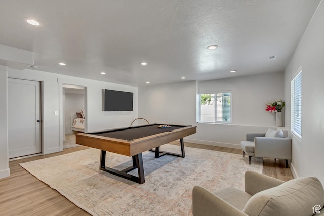 753 N Stallion Dr Unit 601, Spanish Fork, UT 84660 - game room with light wood-type flooring, recessed lighting, billiards table, and baseboards